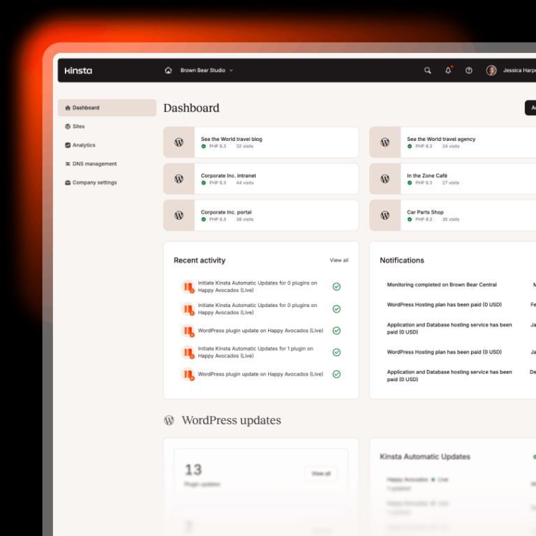 MyKinsta: WordPress Site Management Reimagined - Kinsta®