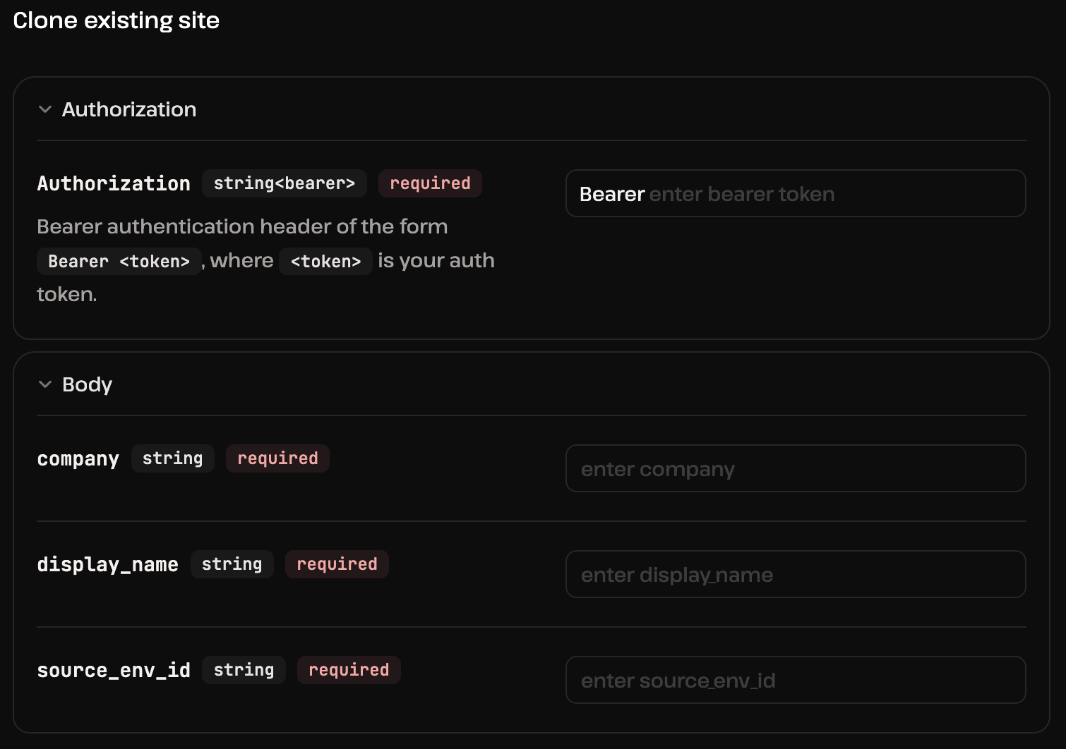 Kinsta API playground