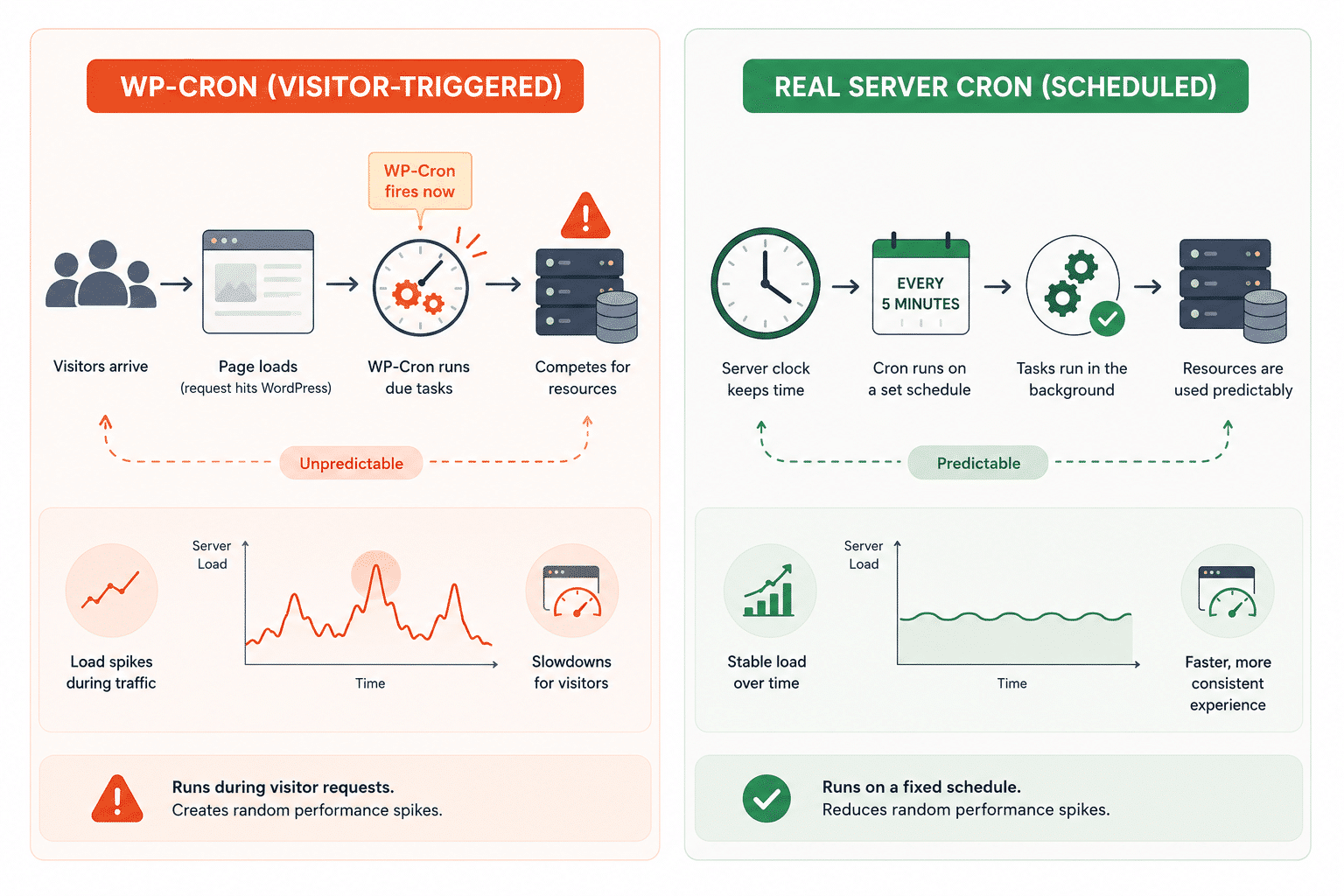 WP-Cron vs Real Server