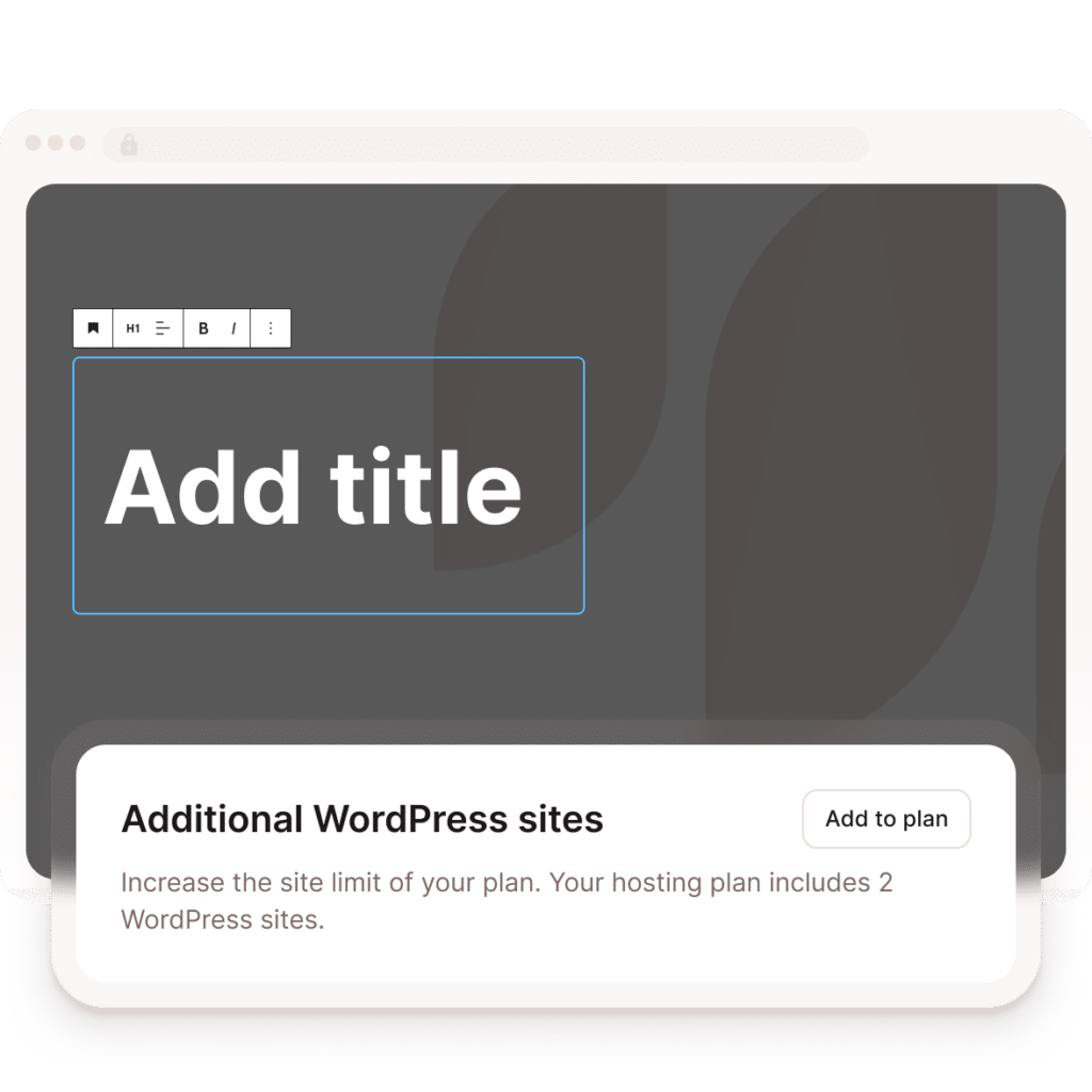 Add an additional WordPress site