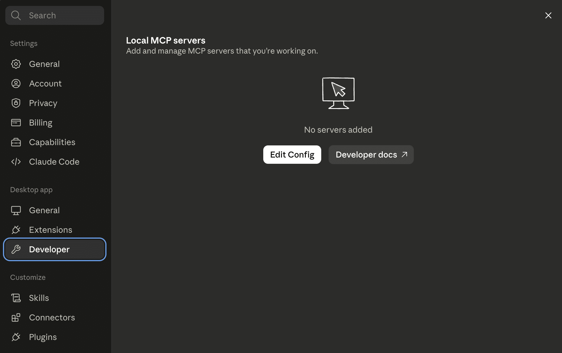 Come accedere al file di configurazione di Claude Desktop