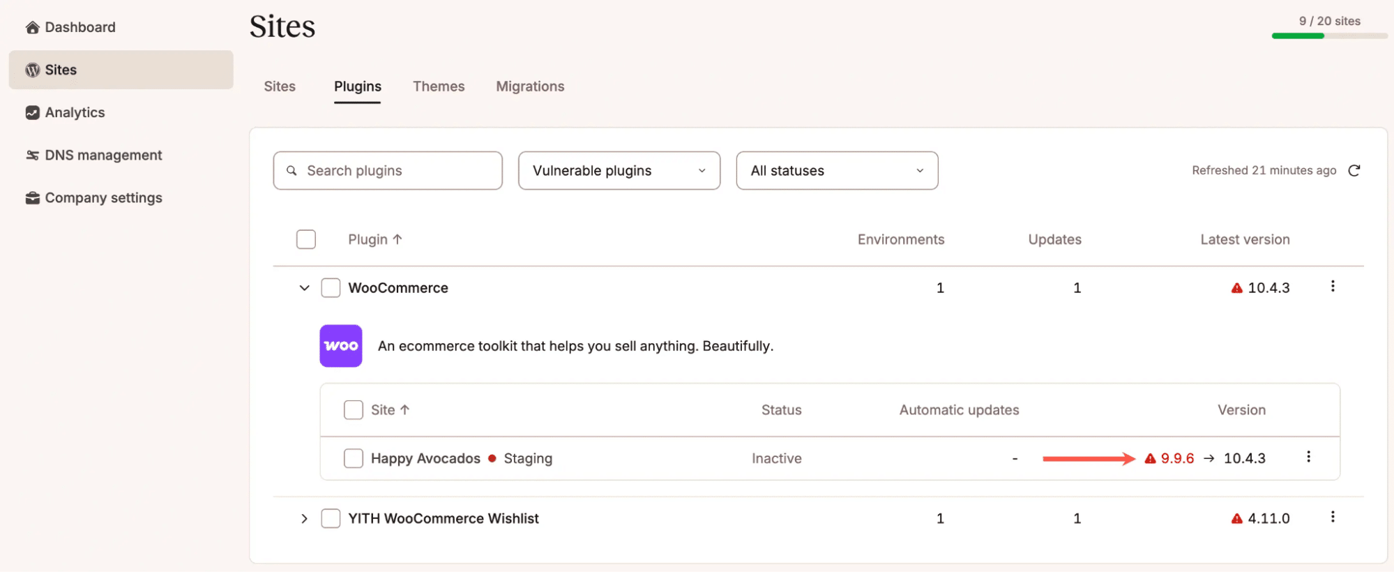 site vulnerabilities