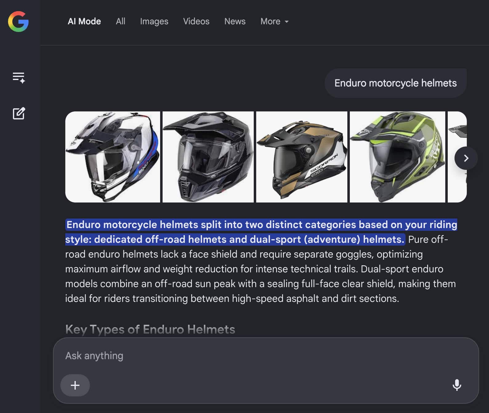 AI Mode in Google Search.