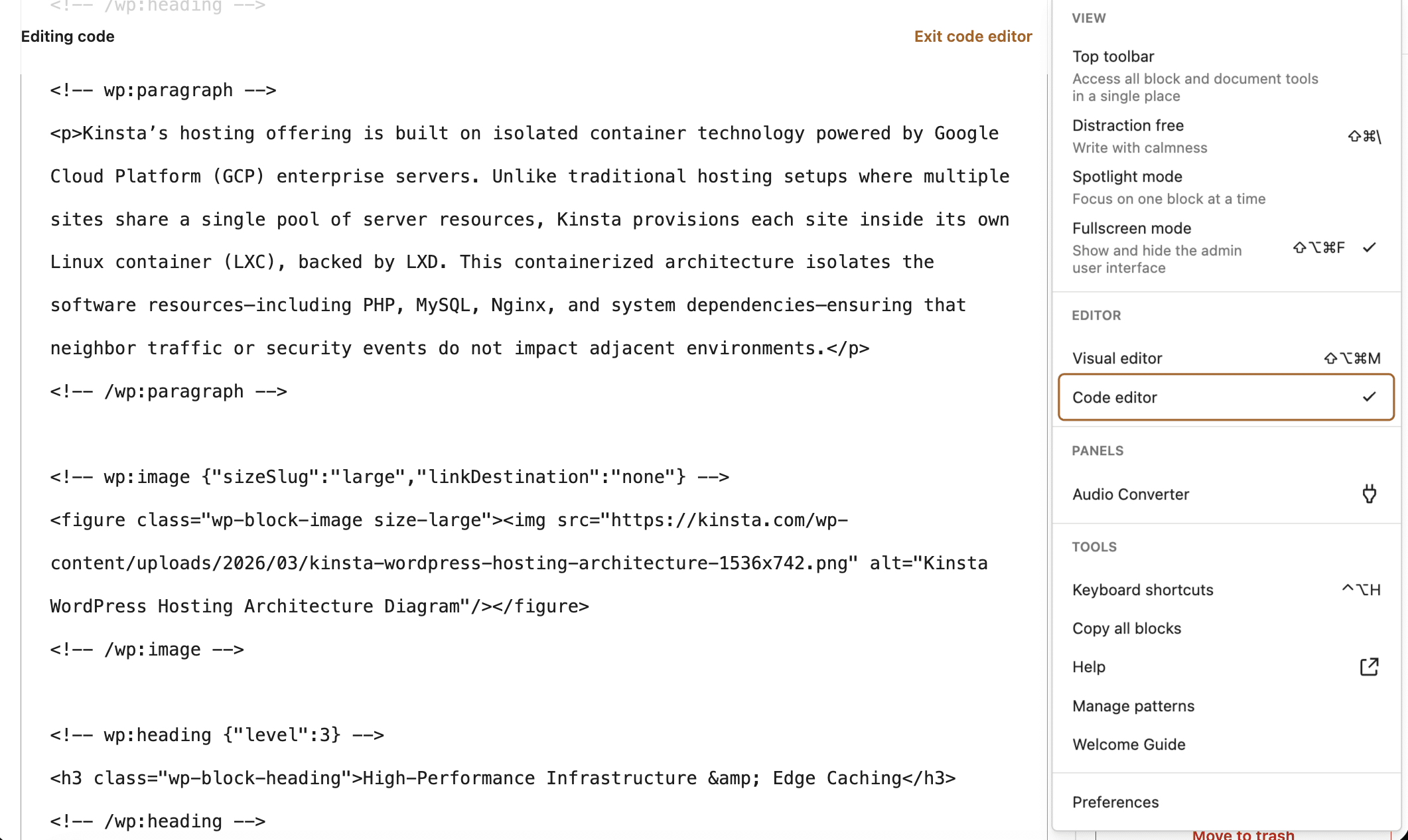 AI-generated content formatted for Gutenberg