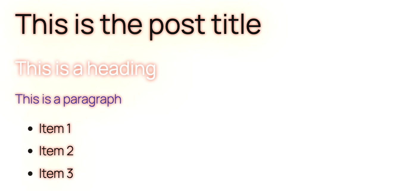 Text shadow in WordPress 7.1