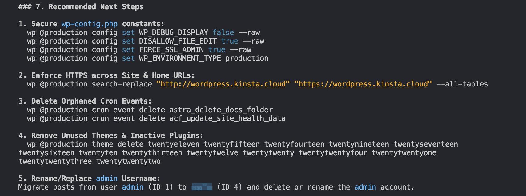 Antigravity CLI recommendations and next steps.